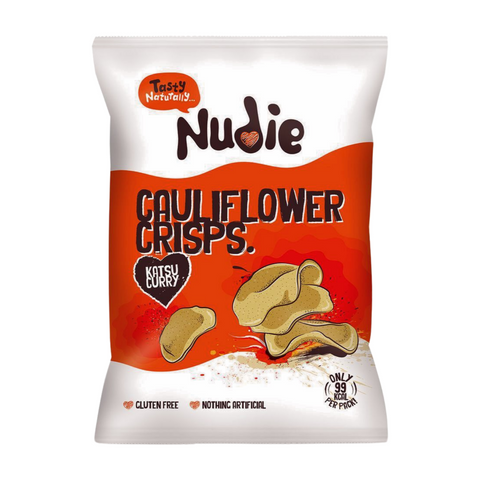 Nudie Snacks Katsu Curry Cauliflower Crisps (24x20g)