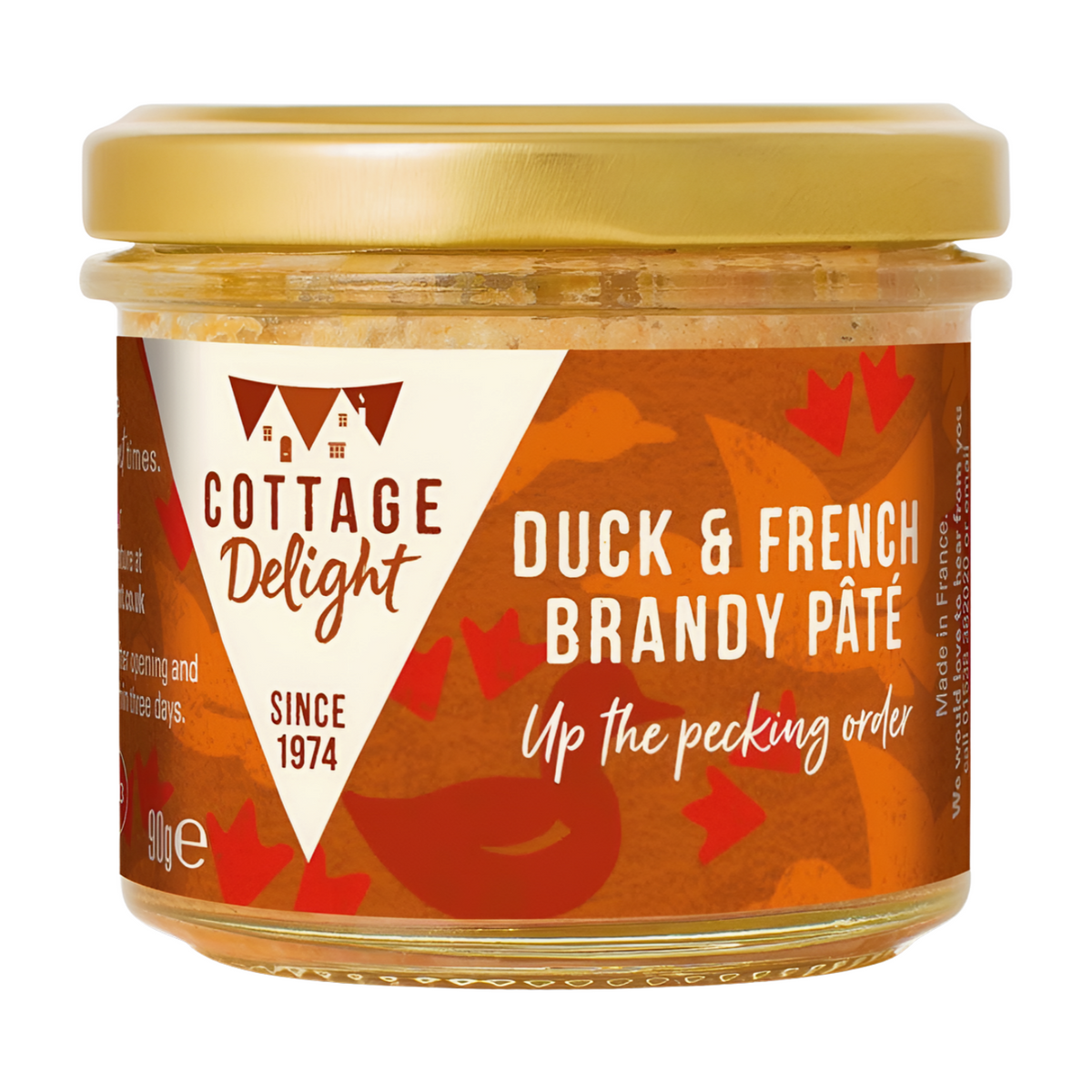 Cottage Delight Duck & French Brandy Pate (12x90g) The Food