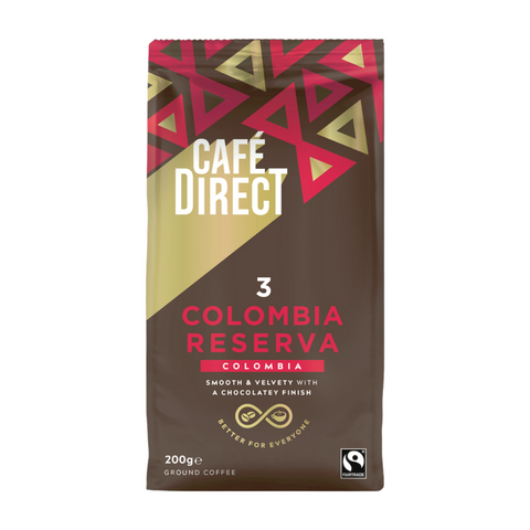 Cafe Direct Colombia Reserva Ground Coffee (6x200g)