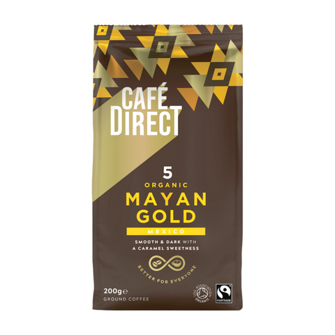 Cafe Direct Mayan Gold Organic Ground Coffee (6x200g)