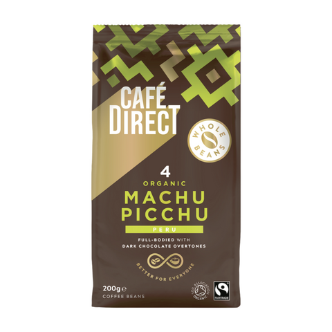 Cafe Direct Machu Picchu Organic Coffee Beans (6x200g)