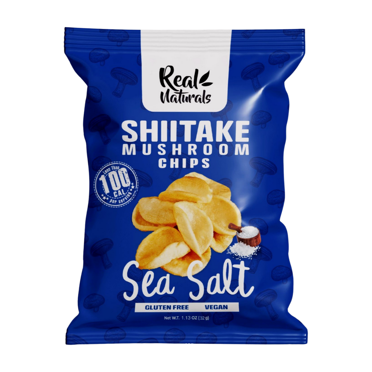 Real Naturals Sea Salt Shiitake Mushroom Crisps (12x32g) The