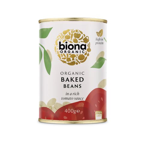 Biona Organic Baked Beans in Tomato Sauce (12x400g)