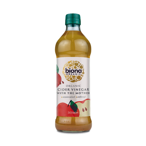 Biona Organic Unfiltered Cider Vinegar with Mother (6x500ml)