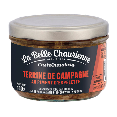 La Belle Chaurienne Country Pork Pate with Espelette Pepper (12x180g)