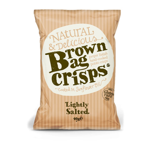 Brown Bag Crisps Lightly Salted Crisps (20x40g)