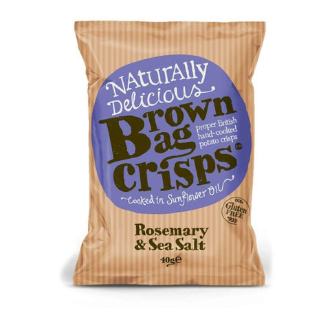 Brown Bag Crisps Rosemary & Sea Salt Crisps (20x40g)