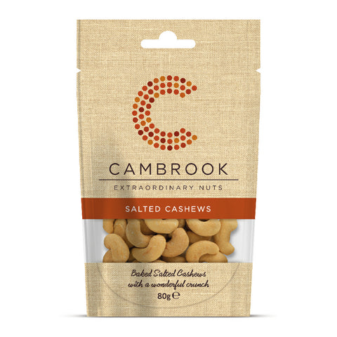Cambrook Baked & Salted Cashews (9x80g)