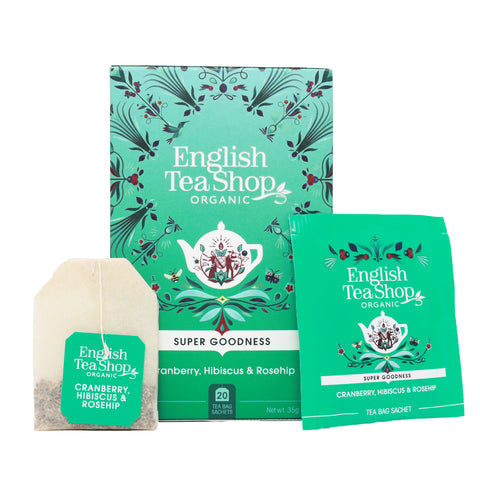 English Tea Shop Organic Cranberry Hibiscus & Rosehip (6x20 Tea Bags)