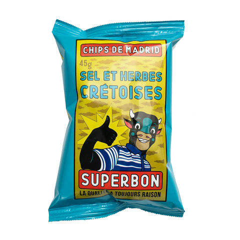 Superbon Sel et Herbes (Salt & Herbs) Chips (36x45g)