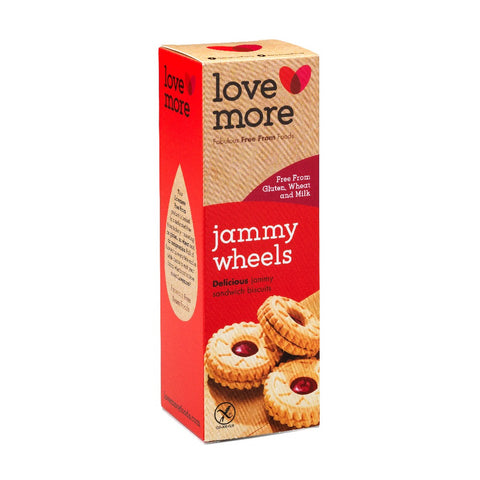 Lovemore Gluten Free Jammy Wheels (8x120g)
