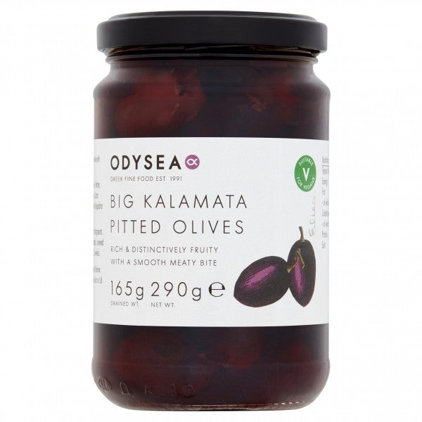 Odysea Big Kalamata Pitted Olives (6x290g) The Food Company