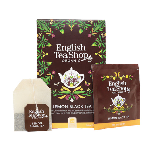 English Tea Shop Organic Lemon Black Tea (6x20 Tea Bags)