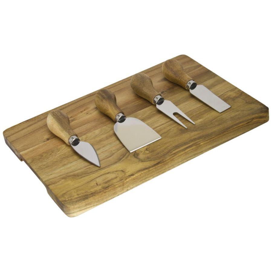Taylors Eye Witness Acacia Wood Cheese Knife & Cheese Board Set The