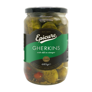 Epicure Gherkins with Dill in Vinegar (8x680g)