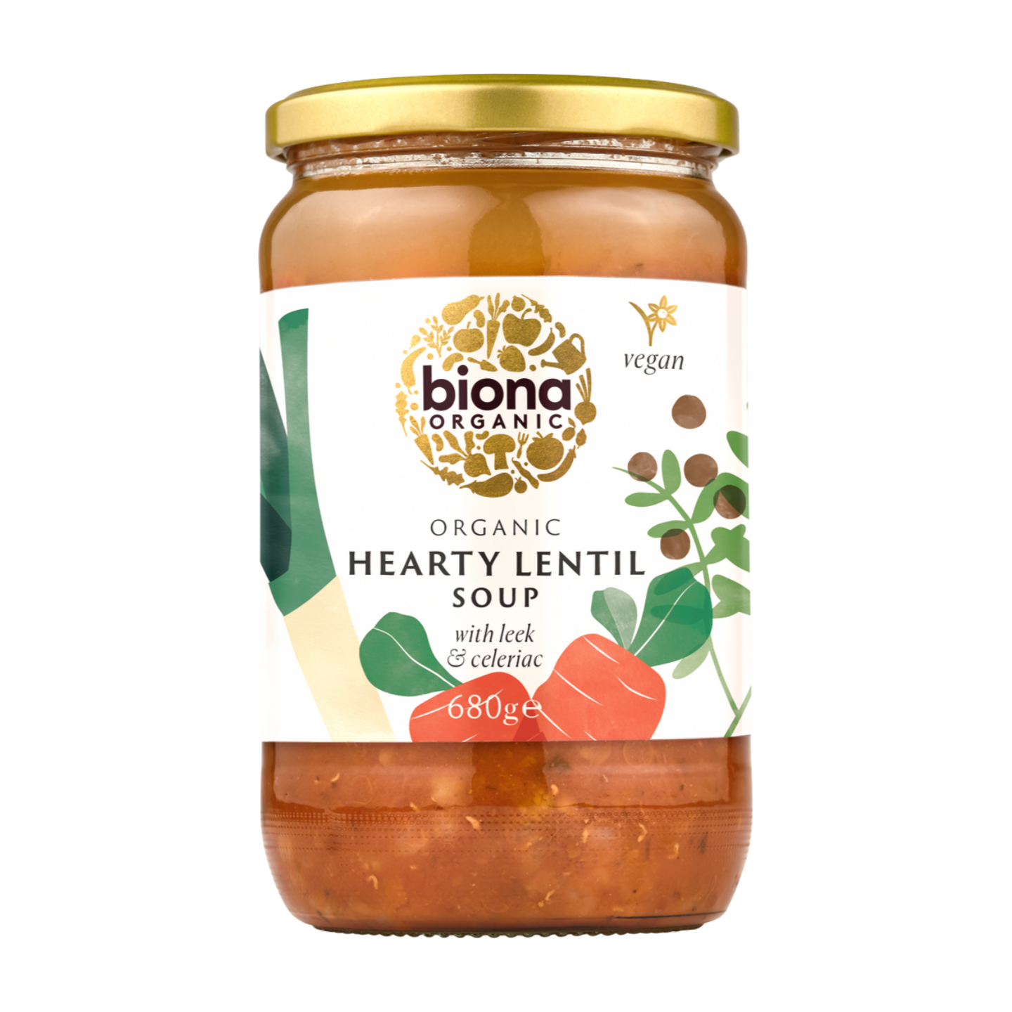 Biona Organic Hearty Lentil Soup (6x680g)