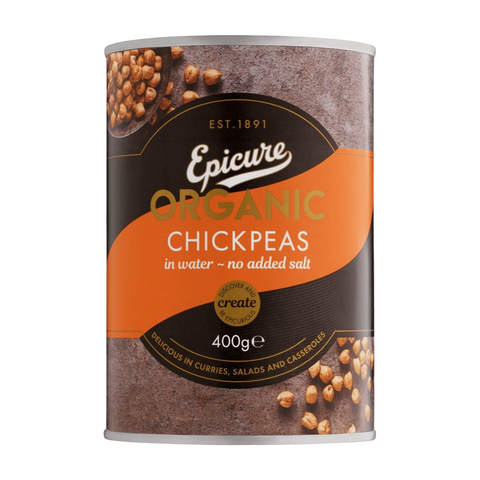 Epicure Organic Chickpeas (6x400g)