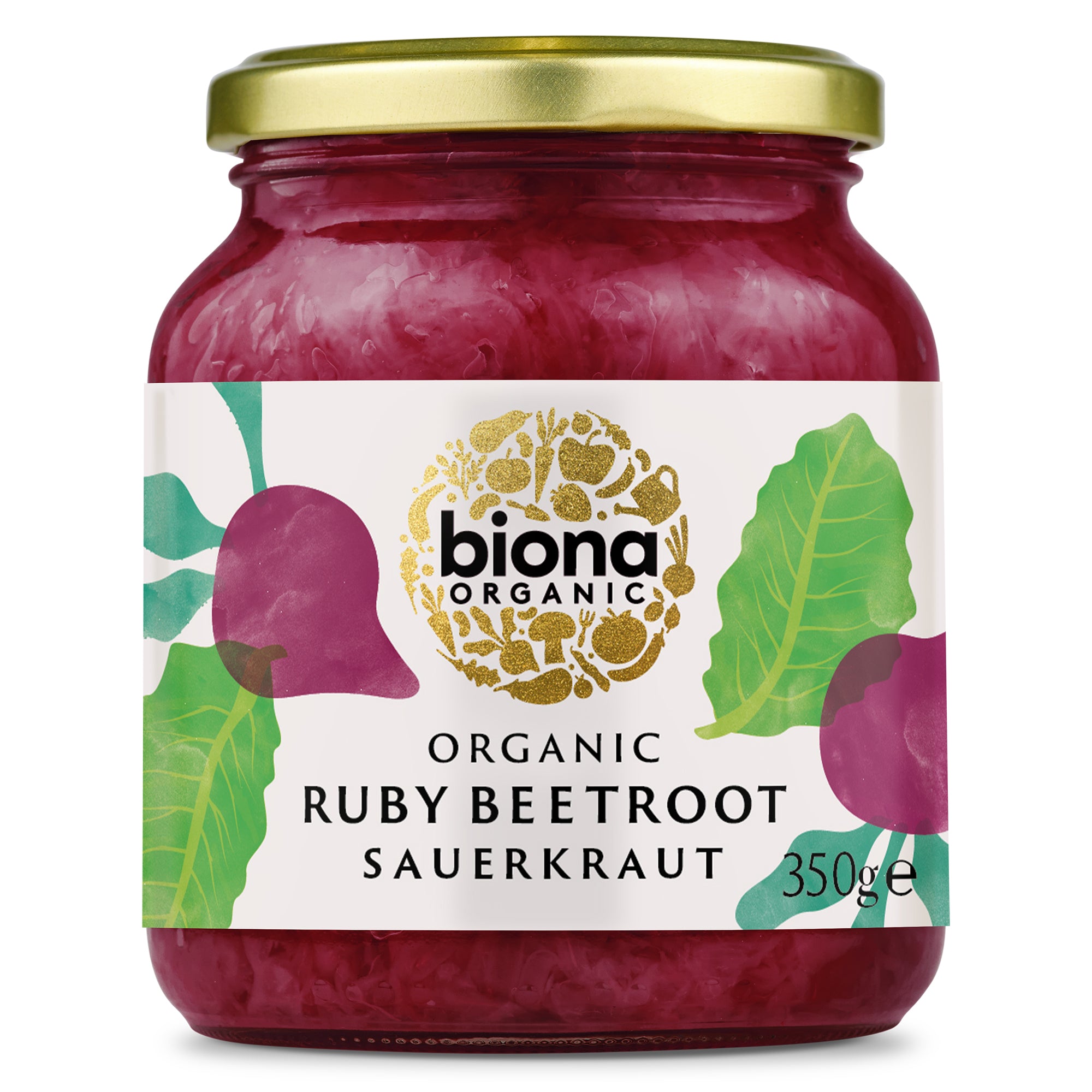Biona Organic Ruby Beetroot Sauerkraut (6x350g)