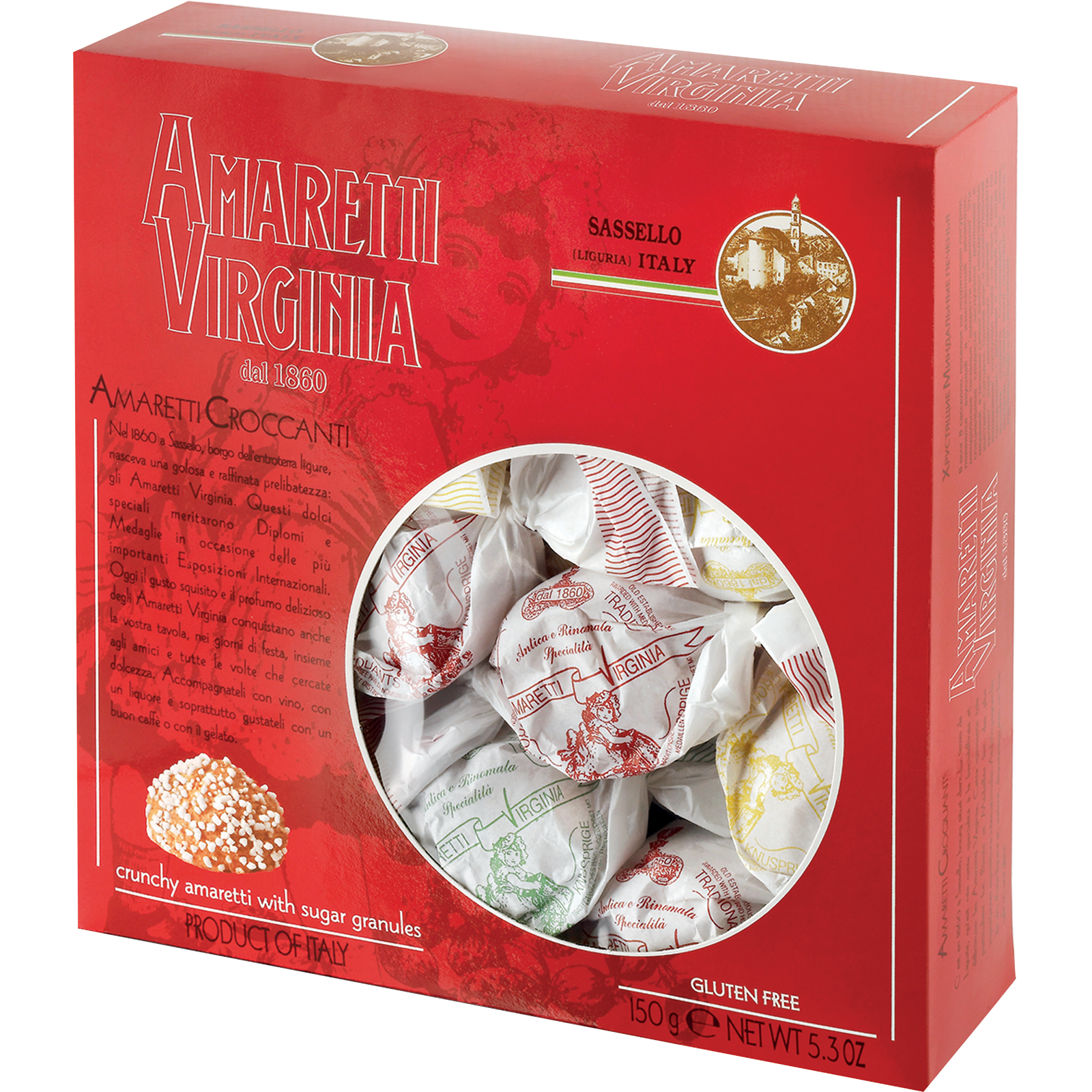 Amaretti Virginia Amaretti in Window Box (12x150g)