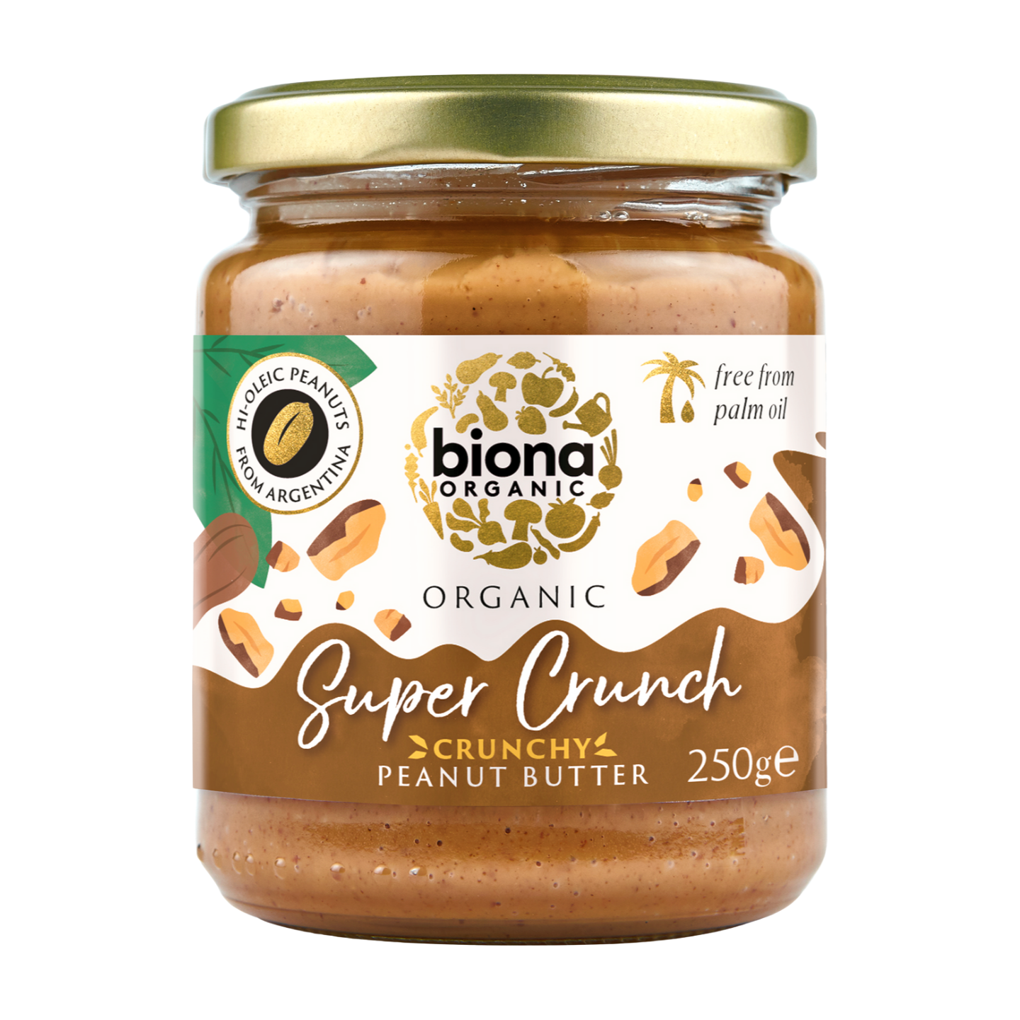 Biona Label Biona Organic Super Crunch Peanut Butter (6x250g) – The Gorgeous Food ...