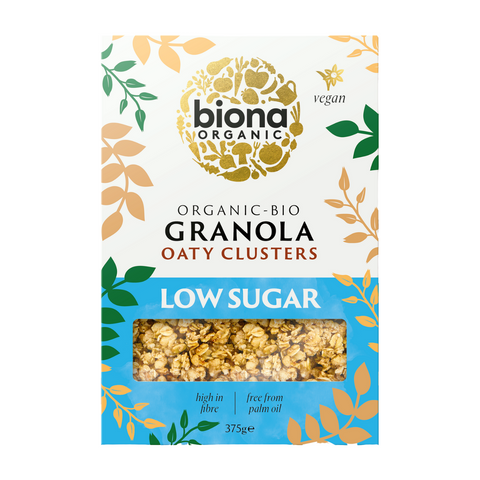 Biona Low Sugar Organic Oaty Clusters (6x375g)