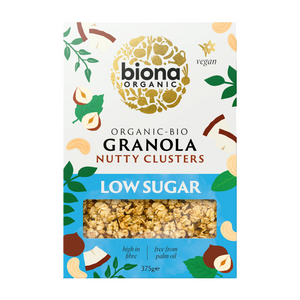 Biona Low Sugar Organic Nutty Clusters (6x375g)