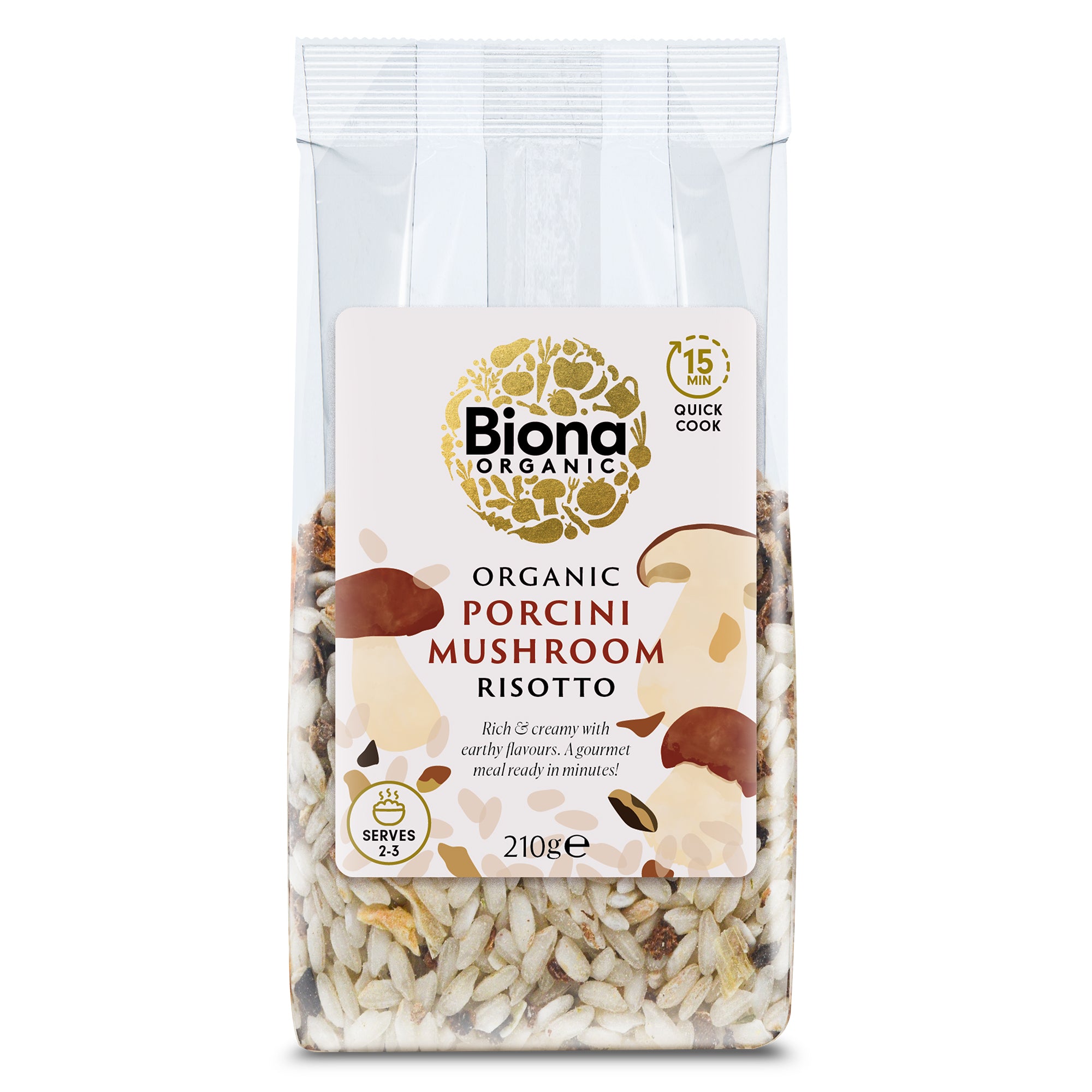 Biona Organic Porcini Mushroom Risotto (8x210g)
