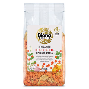 Biona Organic Spiced Lentil Dhal (7x250g)