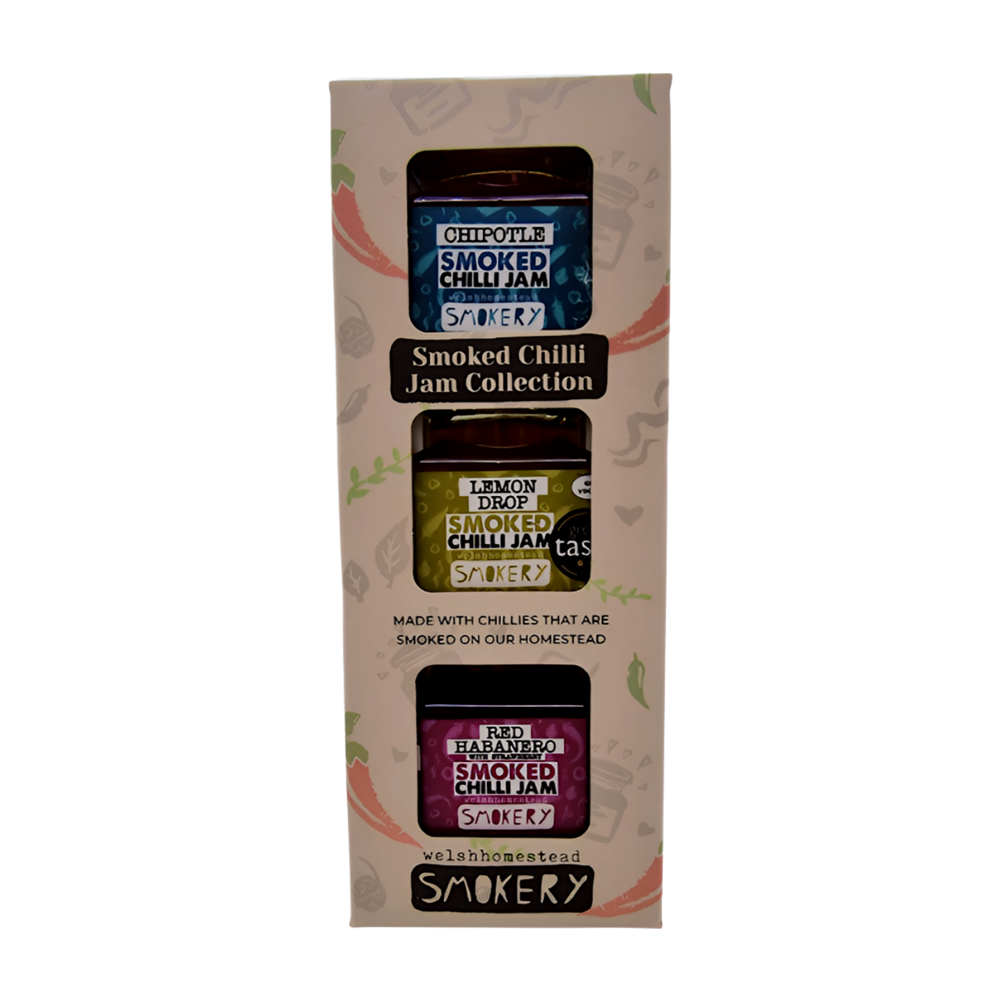 Welshhomestead Smokery Mild Smoked Chilli Jam Collection (4xSets)