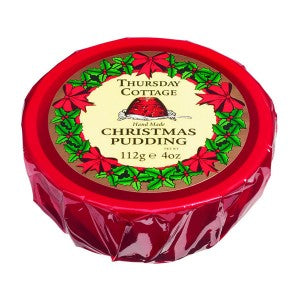 Thursday Cottage Small Cellophane Wrapped Christmas Pudding (12x112g)