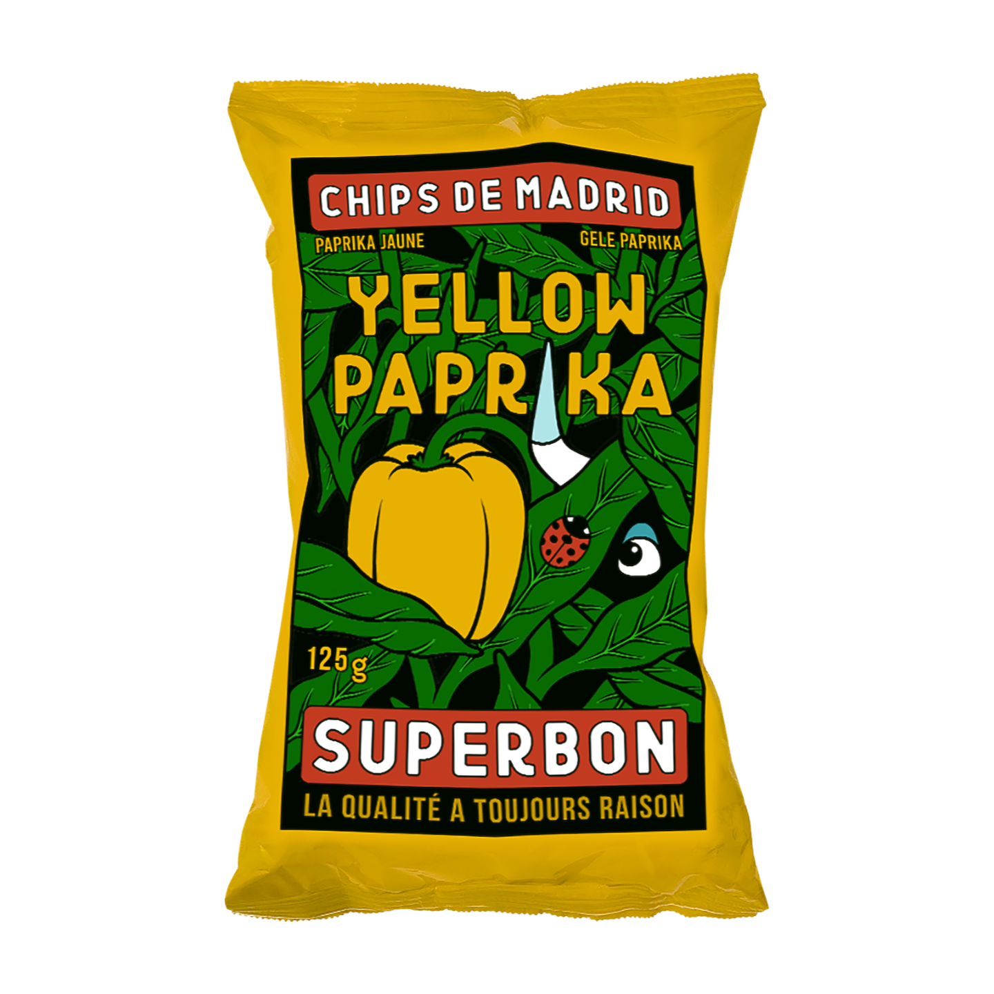 Superbon Yellow Paprika Chips De Madrid (14x125g)