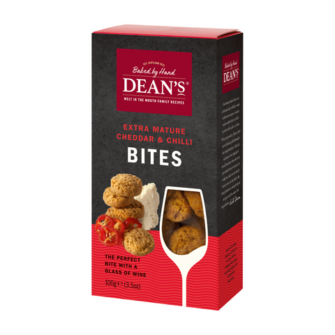 Dean's Extra Mature Cheddar & Chilli Bites (10x100g)