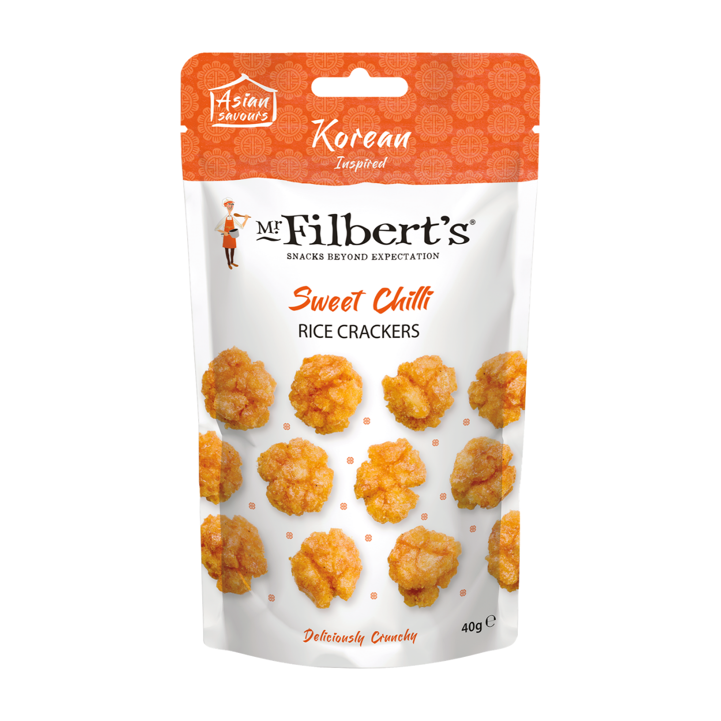 Mr Filbert's Chilli Rice Crackers (12x40g)