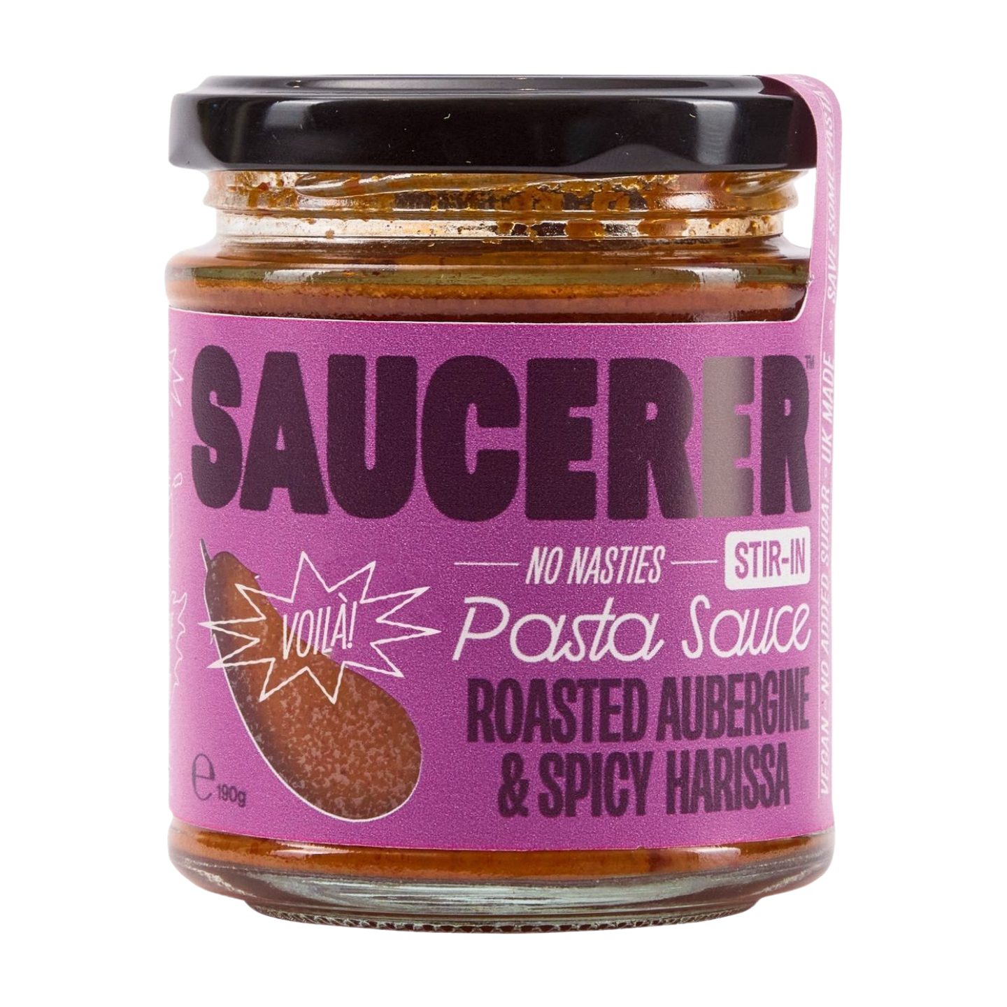 Saucerer Roasted Aubergine & Smoky Harissa Pasta Sauce (6x190g)
