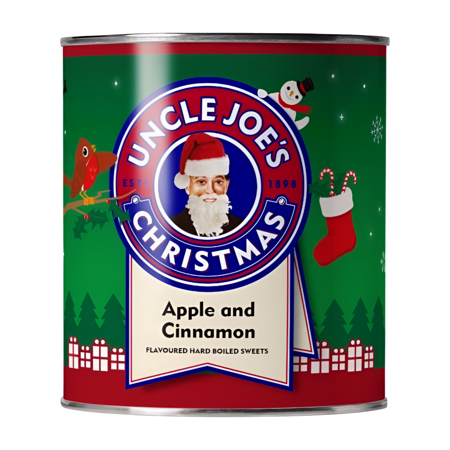 Uncle Joe's Apple & Cinnamon Flavoured Boiled Sweets (6x120g)