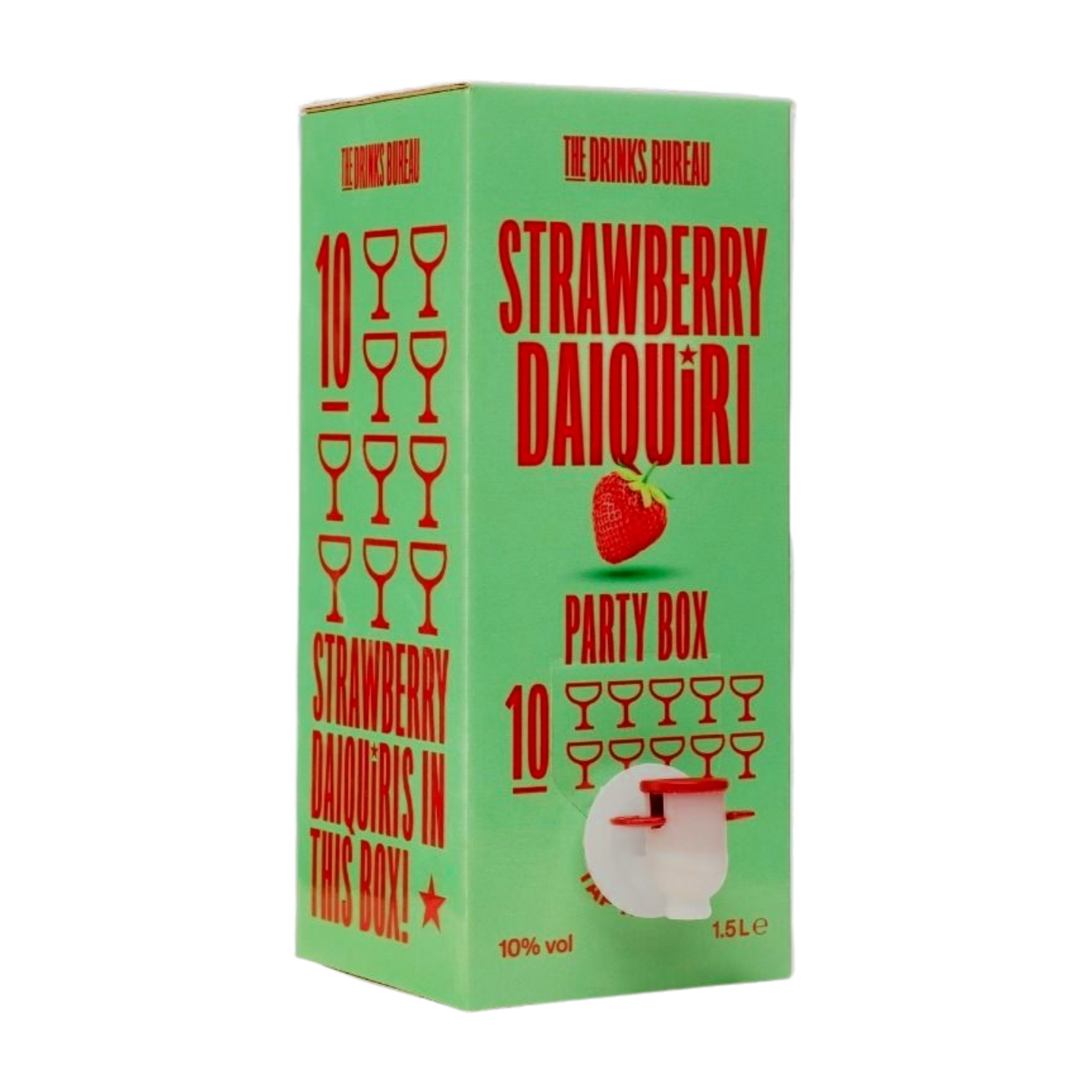 The Drinks Bureau Strawberry Daiquiri Party Box (6x1500ml)