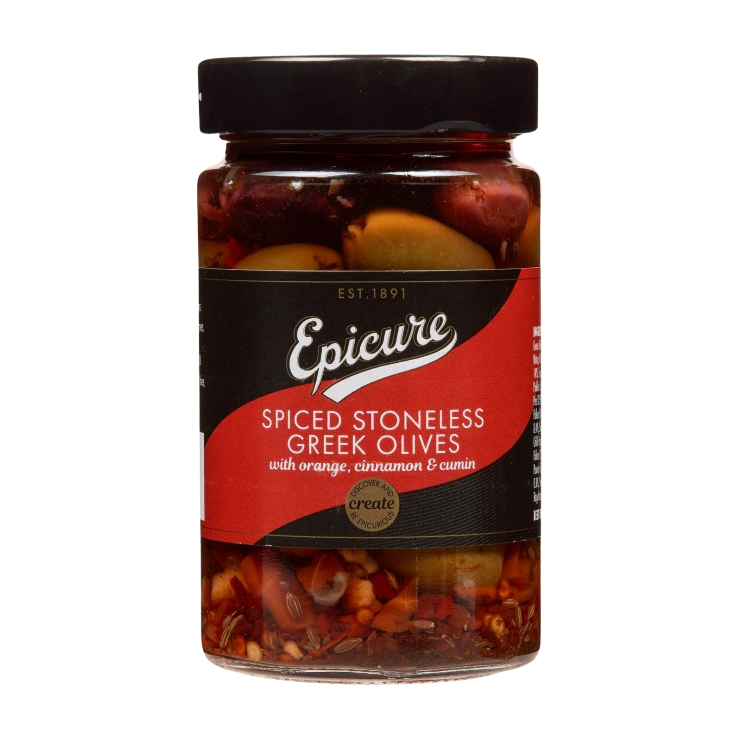 Epicure Spiced Stoneless Greek Olives (6x310g)