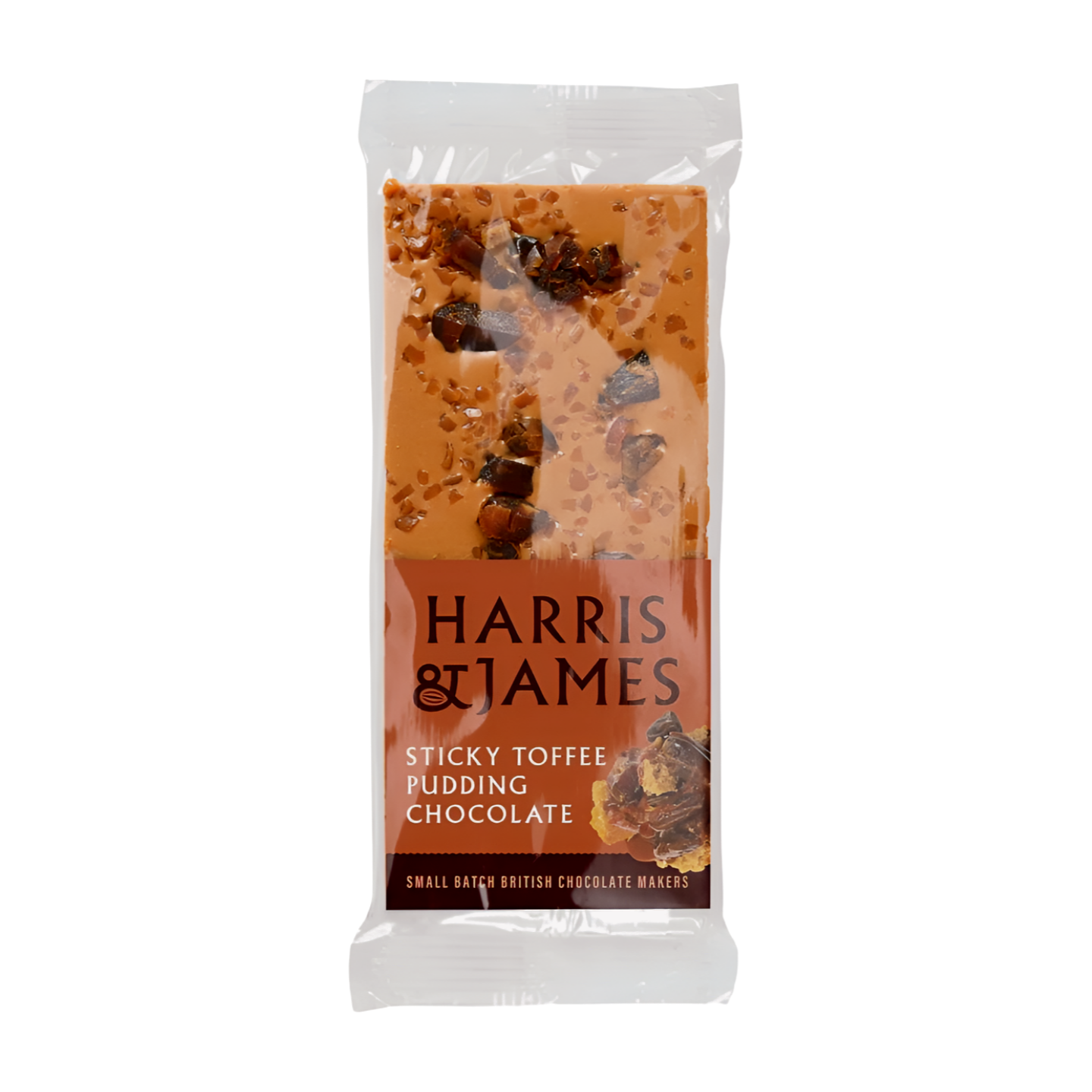 Harris & James Sticky Toffee Pudding Chocolate Bar (12x100g)