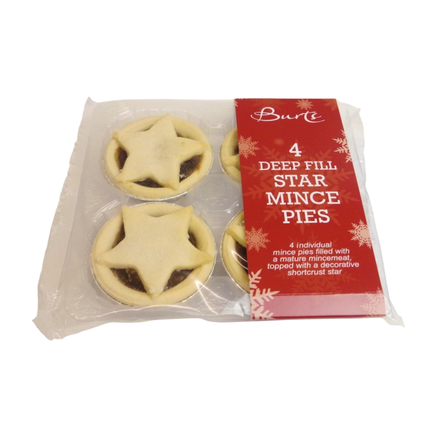 Burt's Deep Filled Star Mince Pie (6x300g)