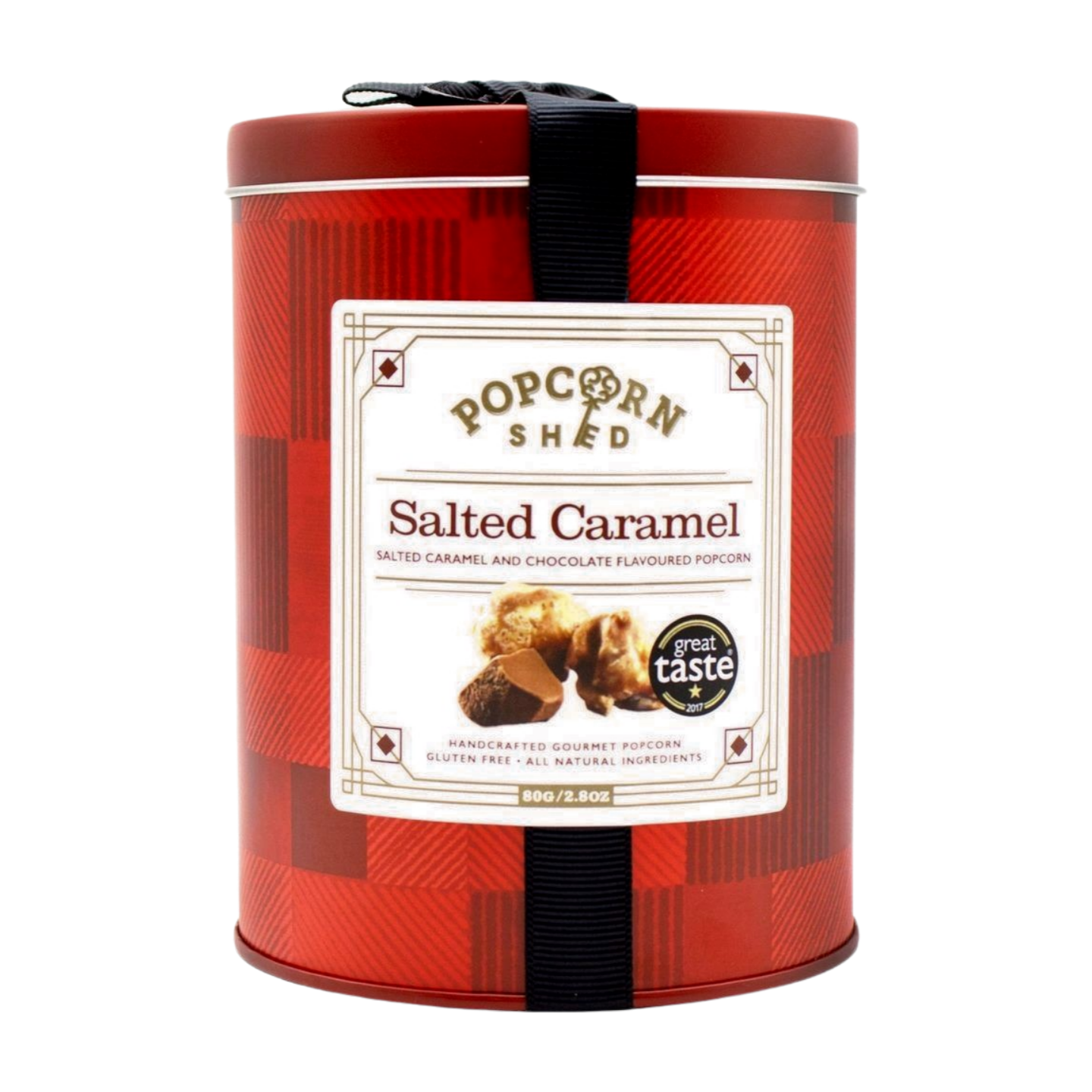 Popcorn Shed Mini Salted Caramel Popcorn Gift Tin (6x80g)