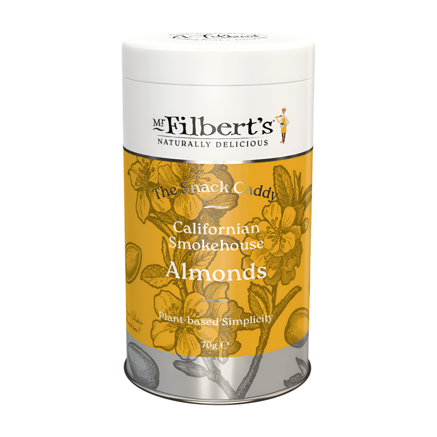 Mr Filbert's Californian Smokehouse Almonds Tin (12x70g)