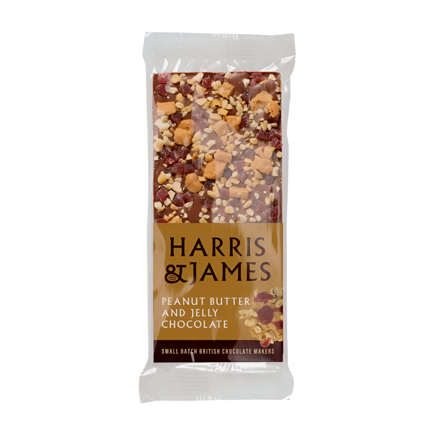 Harris & James Peanut Butter & Jelly Chocolate Bar (12x100g)