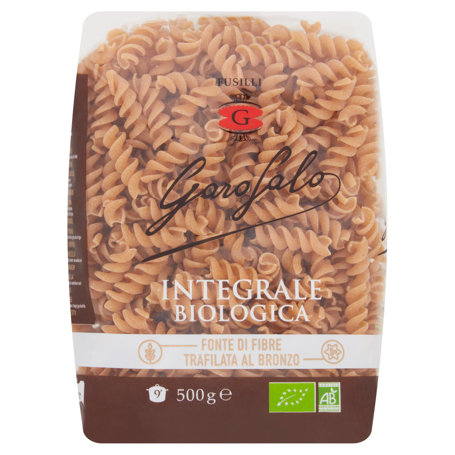 Garofalo Organic Whole Wheat Fusilli (16x500g)