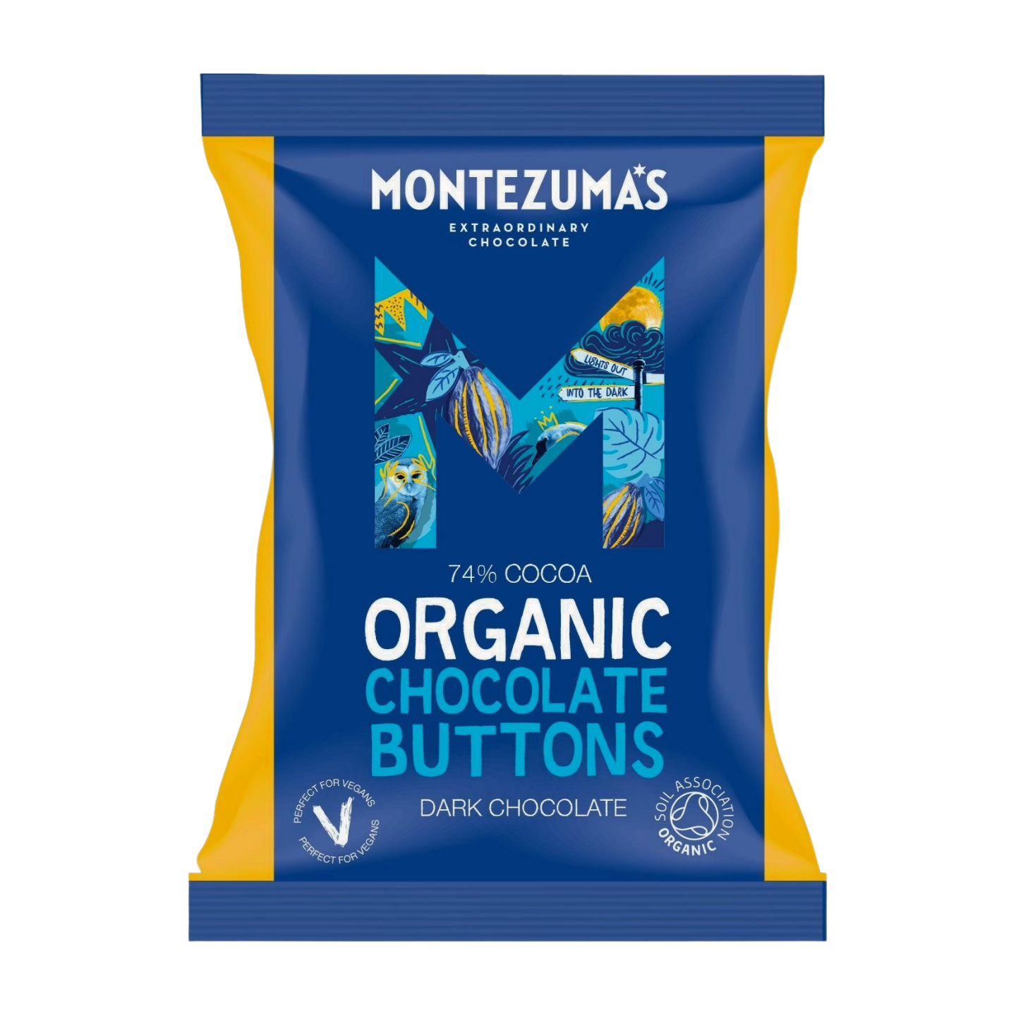 Montezuma's Organic Dark Chocolate Buttons (8x120g)