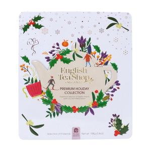 English Tea Shop Organic Premium Holiday Tea Collection White Tin (6x108g)