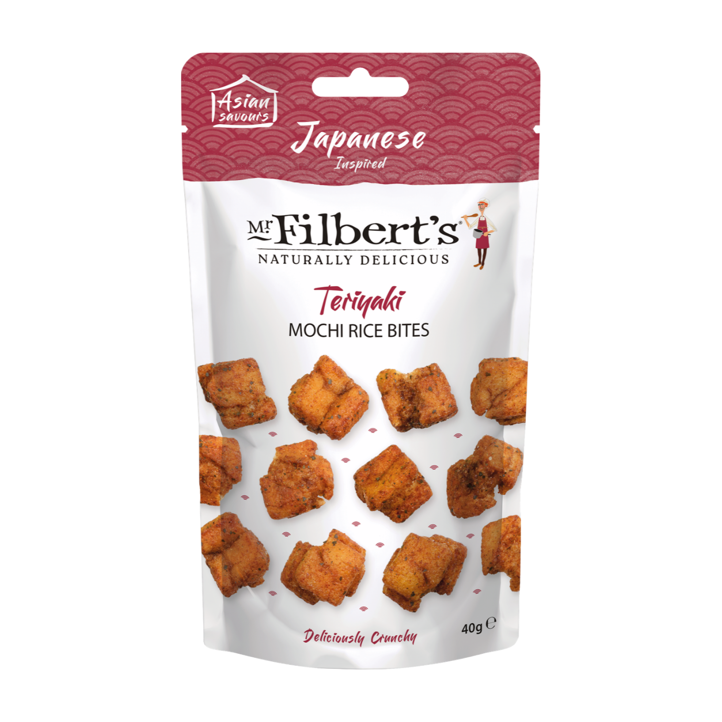 Mr Filbert's Japanese Inspired Teriyaki Mochi Rice Bites (12x40g)