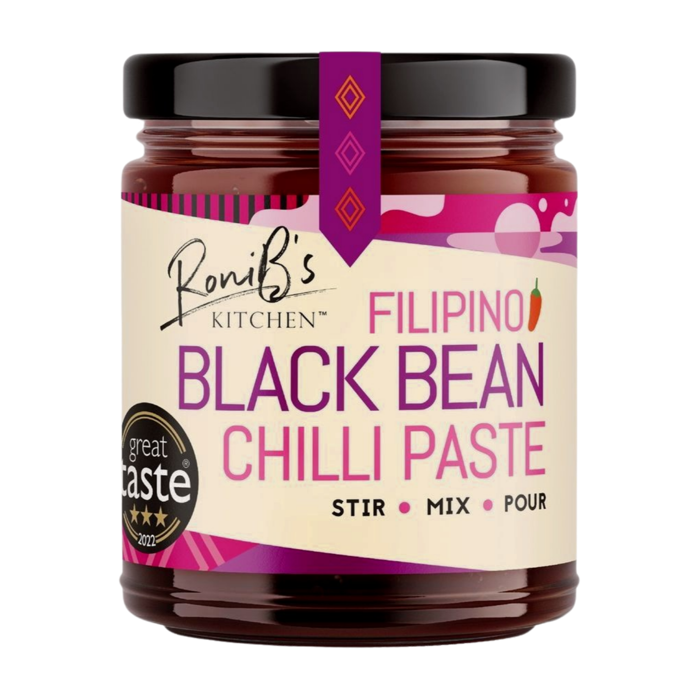 RoniB's Kitchen Filipino Black Bean Chilli Paste (6x350g)