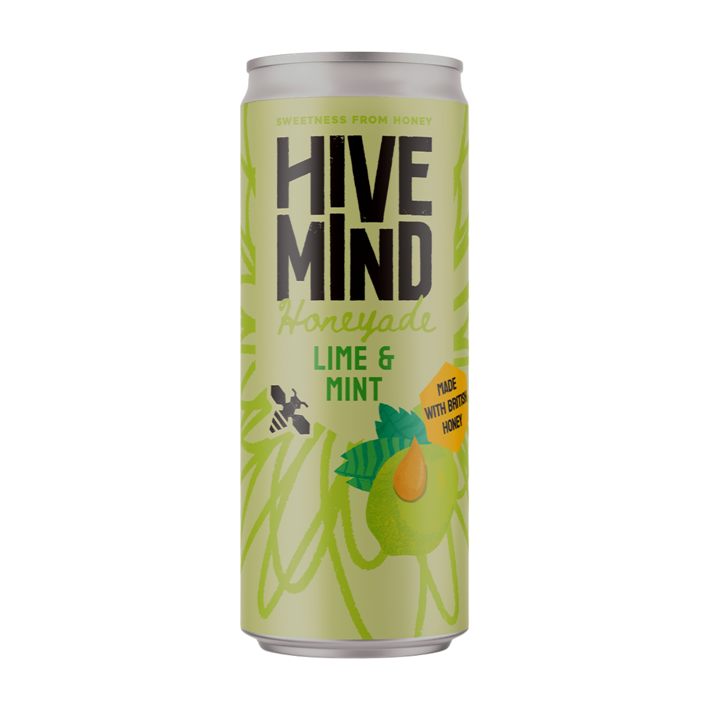 Hive Mind Non Alcoholic Lime & Mint Honeyade (12x330ml)