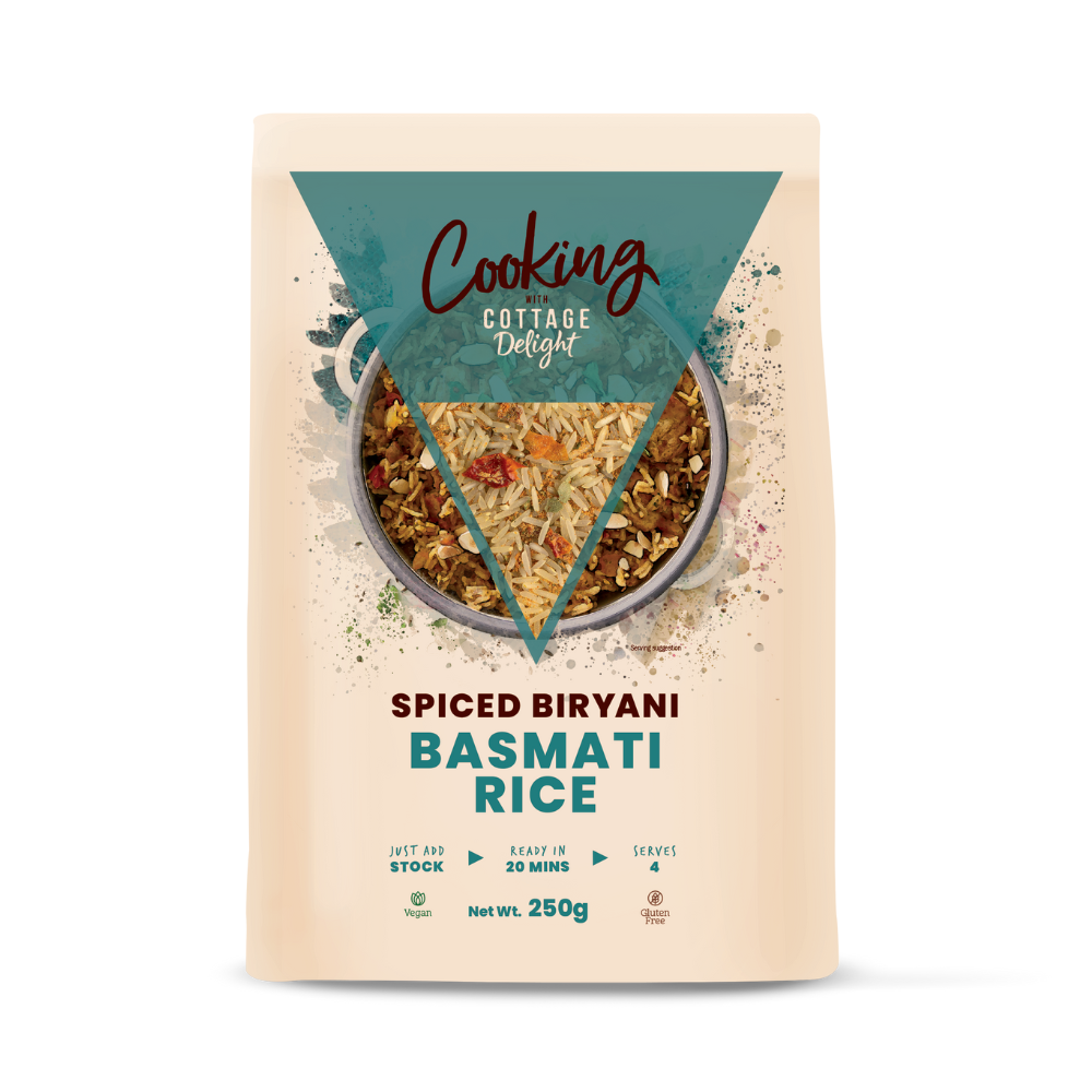 Cooking with Cottage Delight Spiced Biryani Basmati Rice (6x250g)
