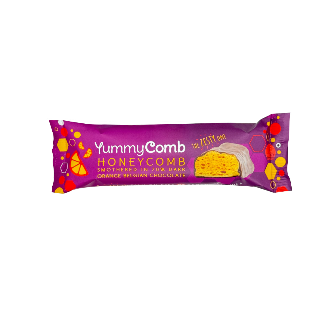 Yummycomb 70% Dark Orange Chocolate Honeycomb Bar (12x35g)